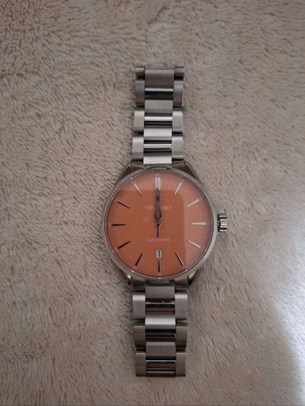 Mens Vincero Automatic Watch Limited Edition Coral